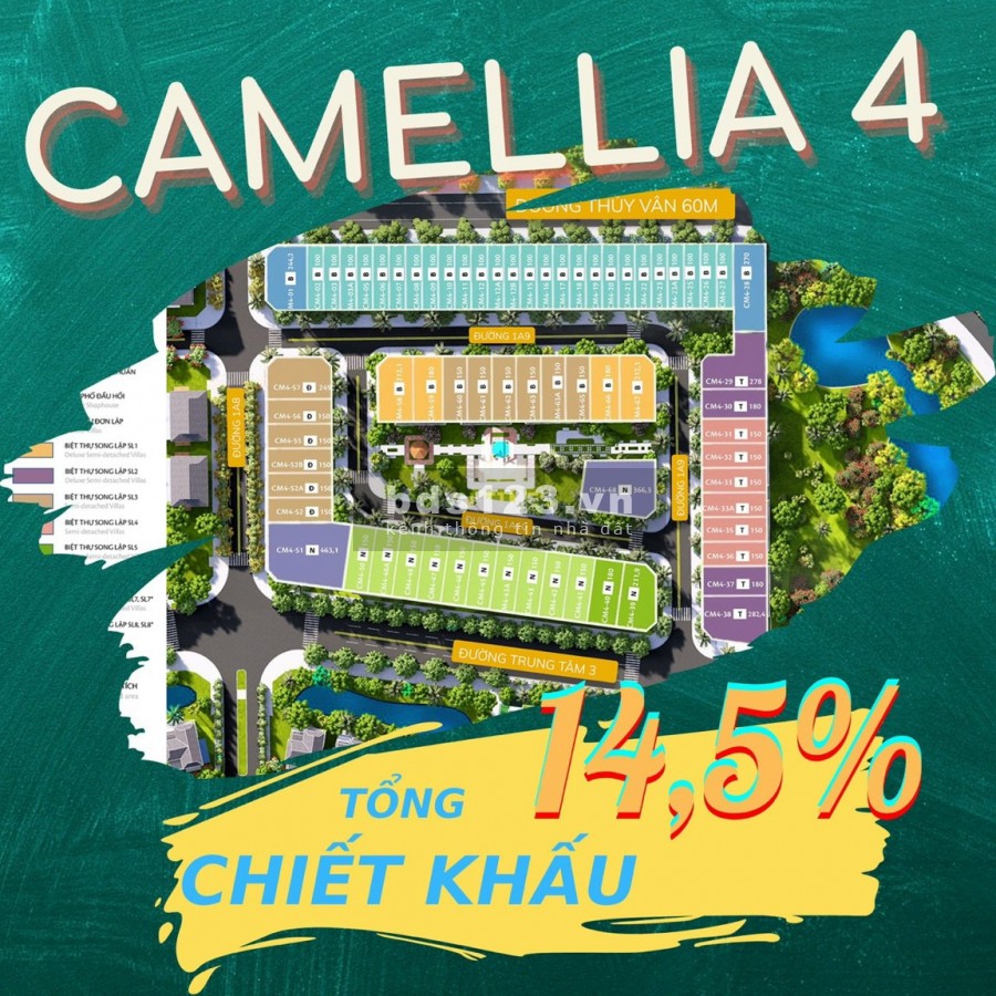 Ra mặt tiểu khu Camellia 4 khu đô thị Ecogarden Huế, hỗ trợ vay 80% giá trị bàn giao ngay