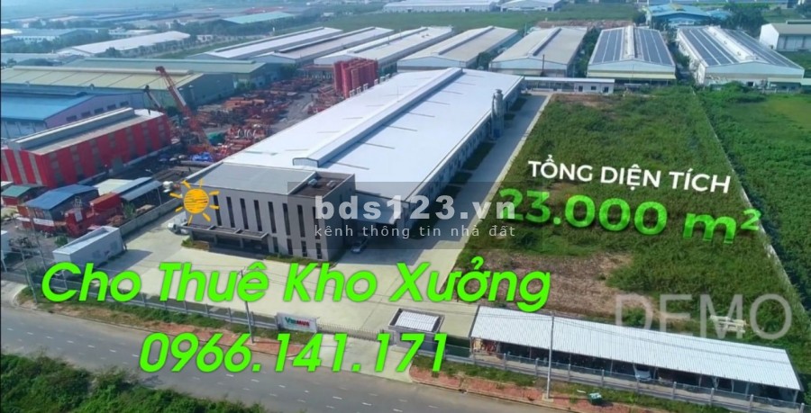 Cho thuê nhà xưởng diện tích sử dụng 7000m2 giá rẻ trong khu công nghiệp giá tốt