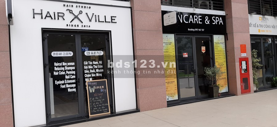 Cho thuê căn hộ The Sun Avenue dt 90m2, không nội thất, 3 pn, có rèm cửa, lh 0909722103