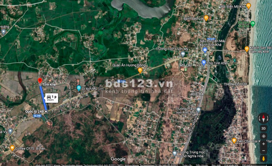 Đất nền ven biển thành phố Quảng Ngãi diện tích 100m2 giá 5xxtr , Sổ đỏ chính chủ