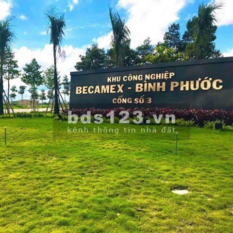 Chỉ còn 1 lô duy nhất đối diện cổng Khu Công Nghiệp Becamex giá 9,1tr/m2