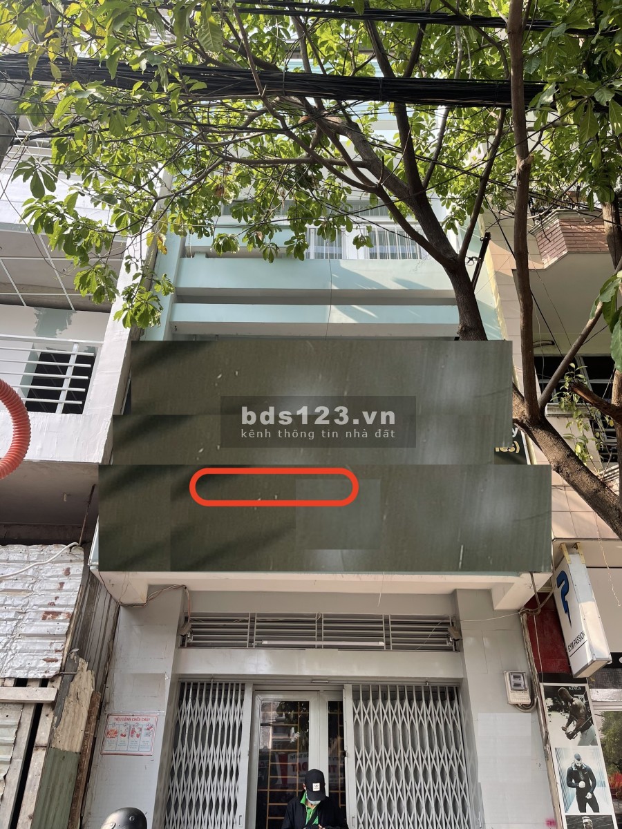 Mặt Tiền chính Chu Văn An 4x20m, trệt 3lầu, 5phòng, 3wc. giá 25triệu/tháng