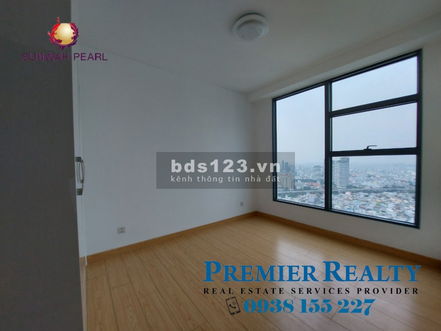 Căn hộ 2 pn Sunwah Pearl nội thất cơ bản, bày trí đẹp, giá chỉ 16 triệu/tháng, tầng cao view sông