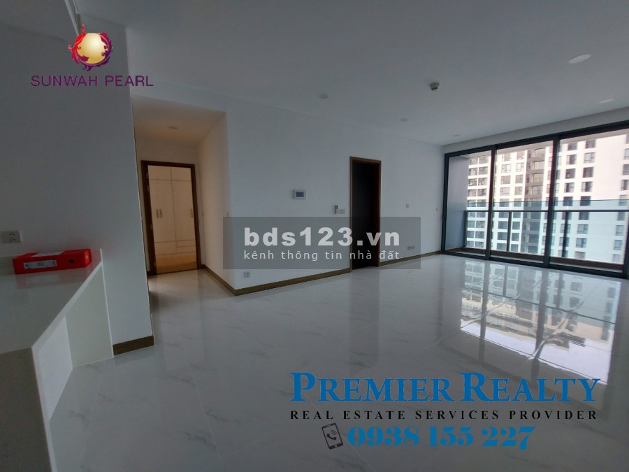 Căn hộ 2 pn Sunwah Pearl nội thất cơ bản, bày trí đẹp, giá chỉ 16 triệu/tháng, tầng cao view sông
