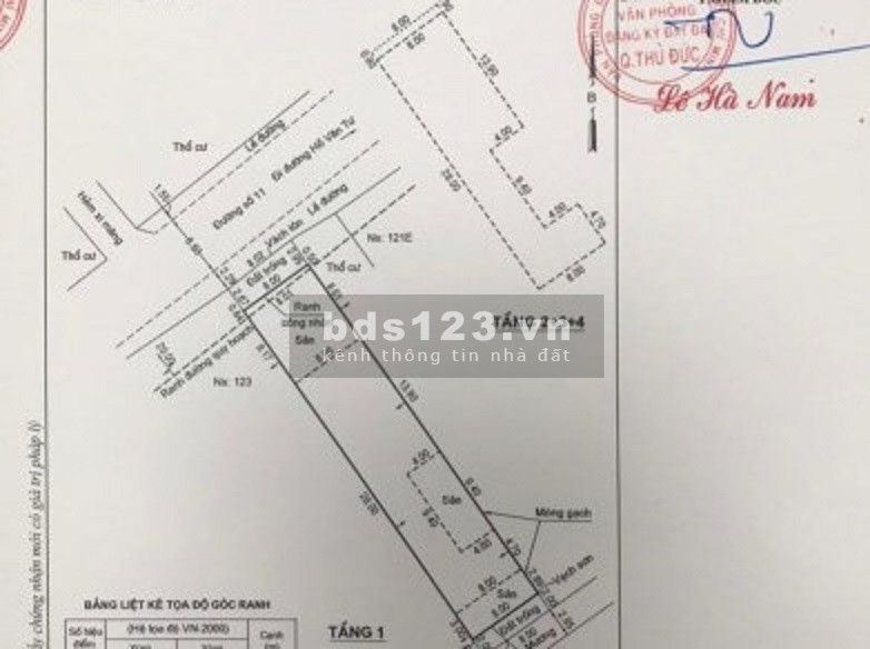 Bán nguyên căn 1 trệt, 3 lầu pháp lí chuẩn, Quận Thủ Đức,…