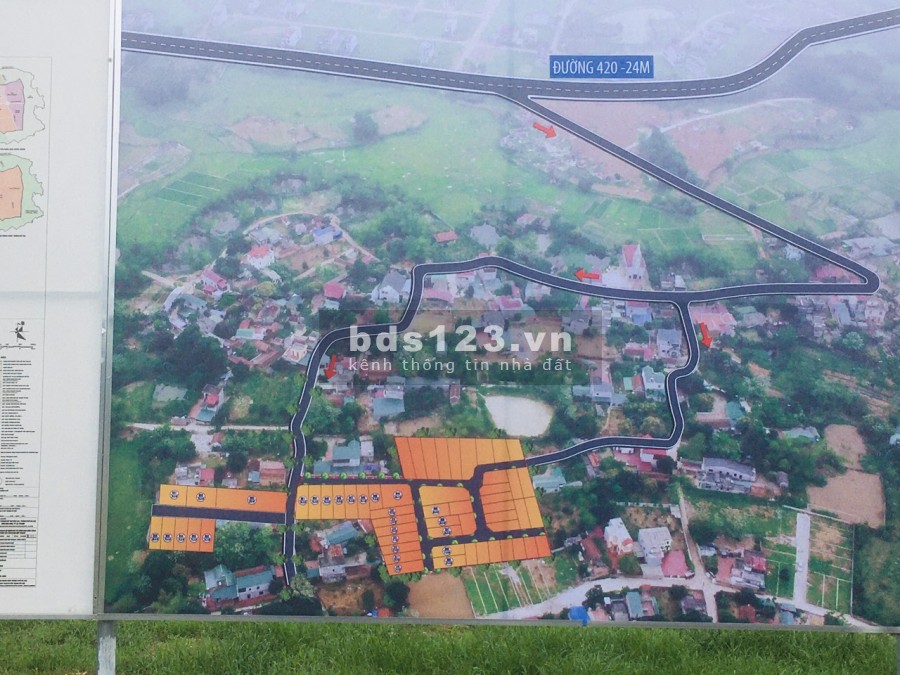 Bán đất thổ cư bám đường 420 mới bình yên Thạch Thất, Hà Nội, liên hệ 0965528169