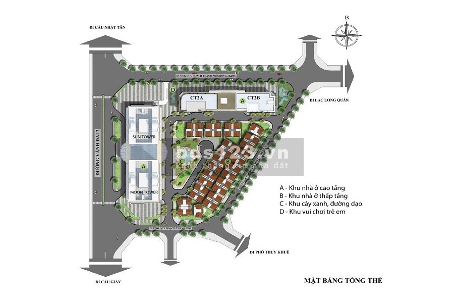 Căn góc 3PN diện tích sử dụng 95m2 HDI Tây Hồ chỉ từ 4,8 tỷ đã hoàn thiện nội thất