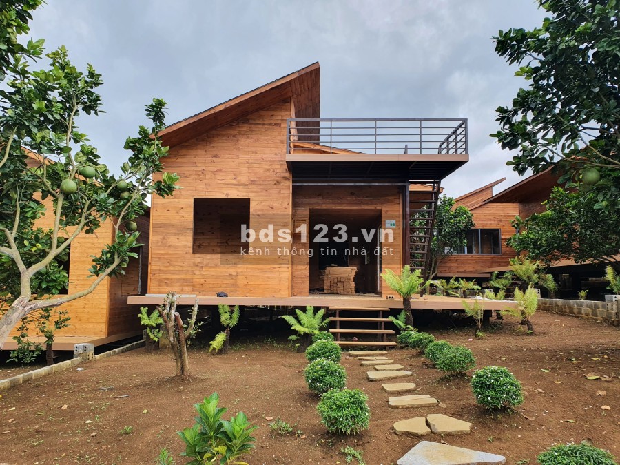 Bán nhà nghỉ dưỡng Bảo Lộc diện tích sử dụng 14x25m. full thổ cư sổ hồng riêng, giá tốt