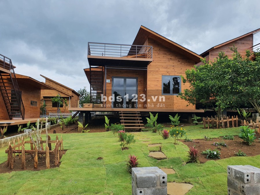 Bán nhà nghỉ dưỡng Bảo Lộc diện tích sử dụng 14x25m. full thổ cư sổ hồng riêng, giá tốt