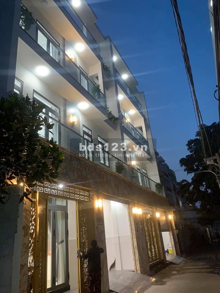Cho thuê nhà nguyên căn diện tích 8x9m, hẻm xe hơi cách mt 20m, đúc kiên cố 4 lầu, giá 7.7 tỷ