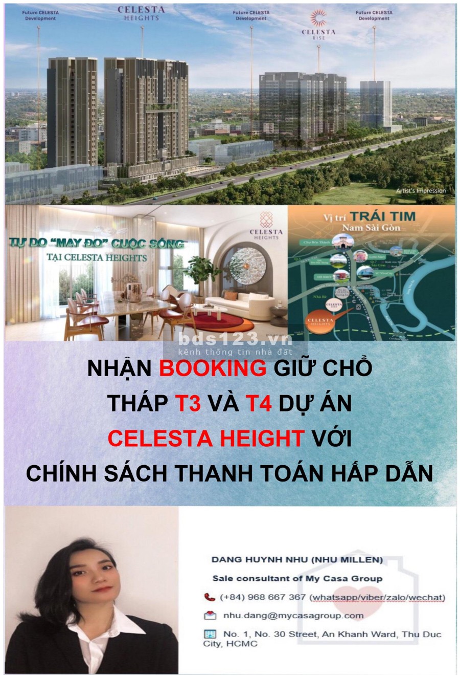 Bán căn hộ chung cư Celesta Height - Homecation 30% nhận nhà chính sách cực hấp dẫn
