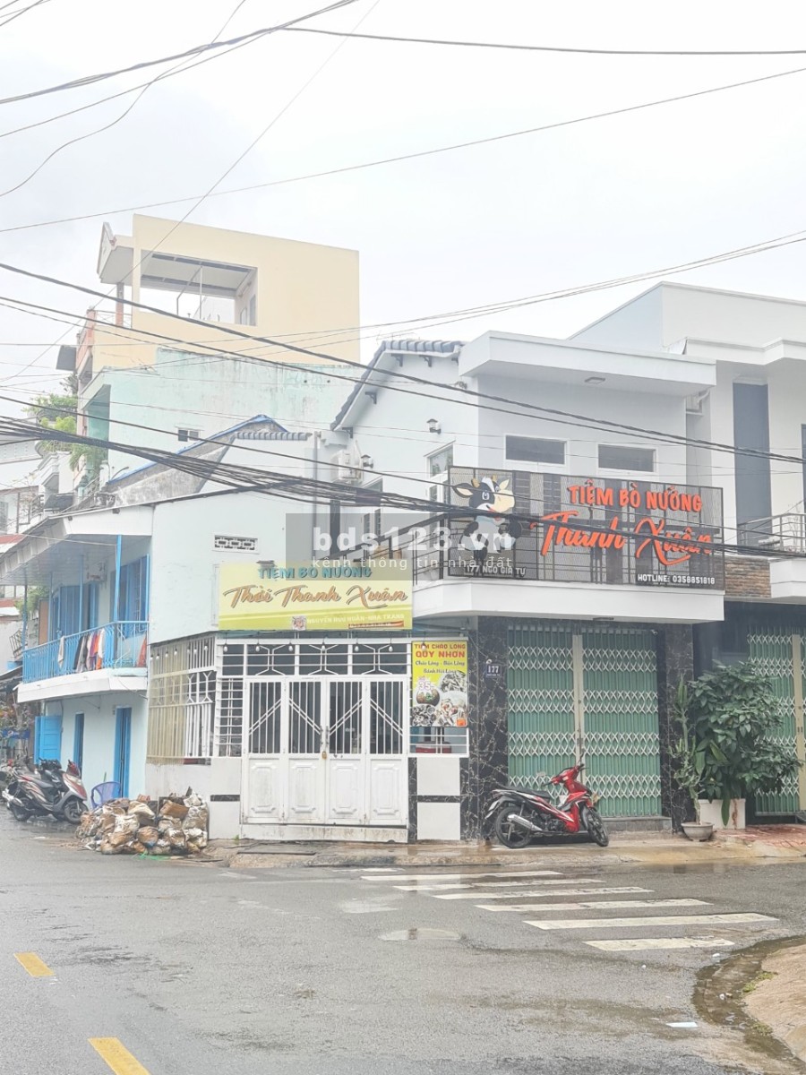 Bán nhà 1 trệt 1 lầu góc 2 mặt tiền đường Ngô Gia Tự + Nguyễn Hữu Huân, p. Tân Lập, tp. Nha Trang