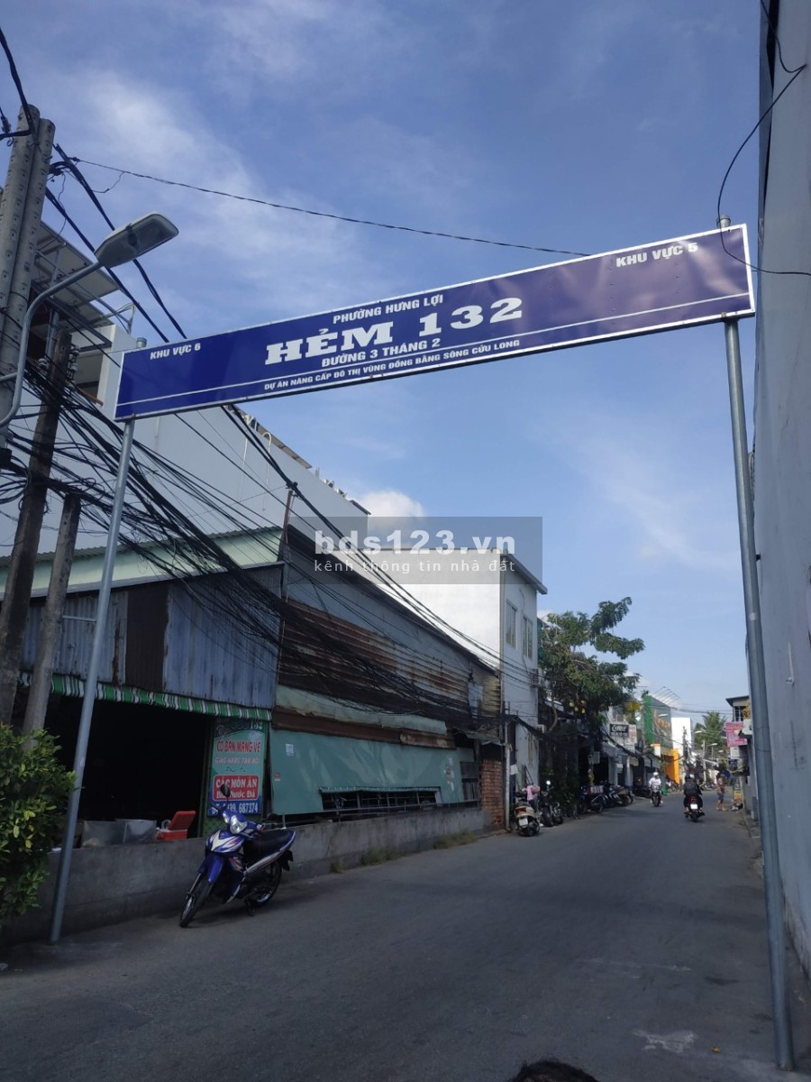 Cho thuê mặt tiền hẻm oto, gần đường lớn. Hẻm 132, Hưng Lợi Cần Thơ khu dân cư đông đúc