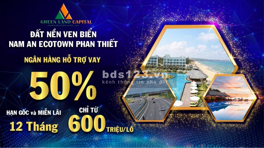 Cần bán nhanh lô đất thuộc khu Nam an Ecotown Phan Thiết. Gần biển, sân bay, hạ tầng đầy đủ.