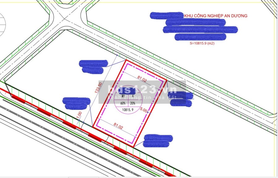 Bán đất tại KCN An Dương, Hải Phòng diện tích 10.000m2, giá rẻ nhất!