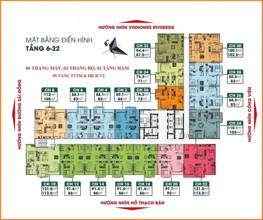 Tặng 1 lượng vàng 55tr khi mua căn hộ tại TSG Lotus Sài Đồng, tầng cao, view đẹp. LH 0987729410