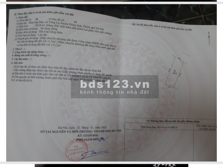 Bán đất Đông anh gần cầu Thượng Cát siêu Hot vị trí đắc địa, khu dân cư hiện hữu