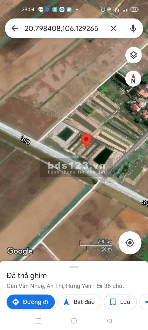 Đất trồng cây lâu năm ở Ân Thi Hưng Yên diện tích sử dụng 2880m2, pháp lý đầy đủ