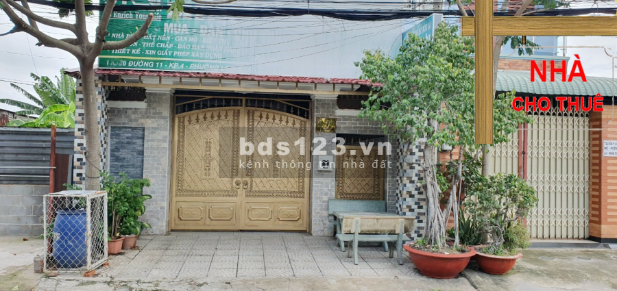 Nhà nguyên căn diện tích 6 x 30, kết cấu gồm 1 trệt 1 lầu, 4PN, 3wc, Thủ Đức Cho thuê