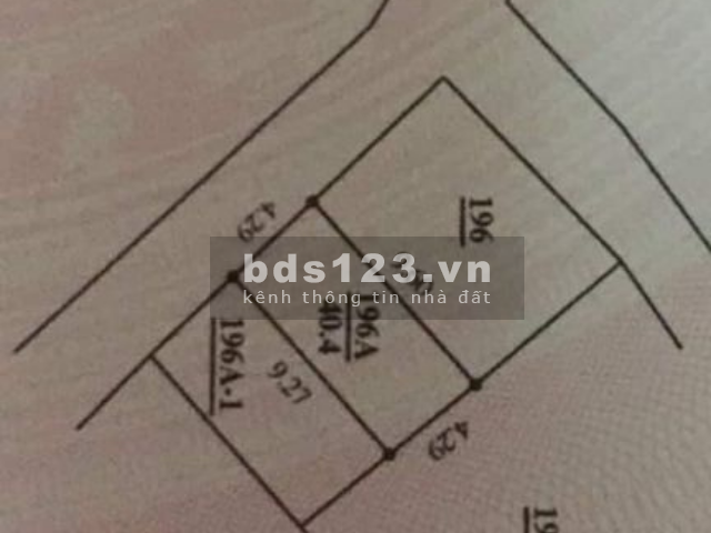 Bán đất Nghĩa Lộ Yên Nghĩa Quận Hà Đông diện tích 41m2, mặt tiền 4.3m, giá bán 2.75 tỷ