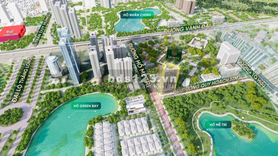 Trinity Tower - chung cư view 3 hồ điều hòa, giá 38-41tr/m2, hộ khẩu Thanh Xuân hưởng lợi giáo dục