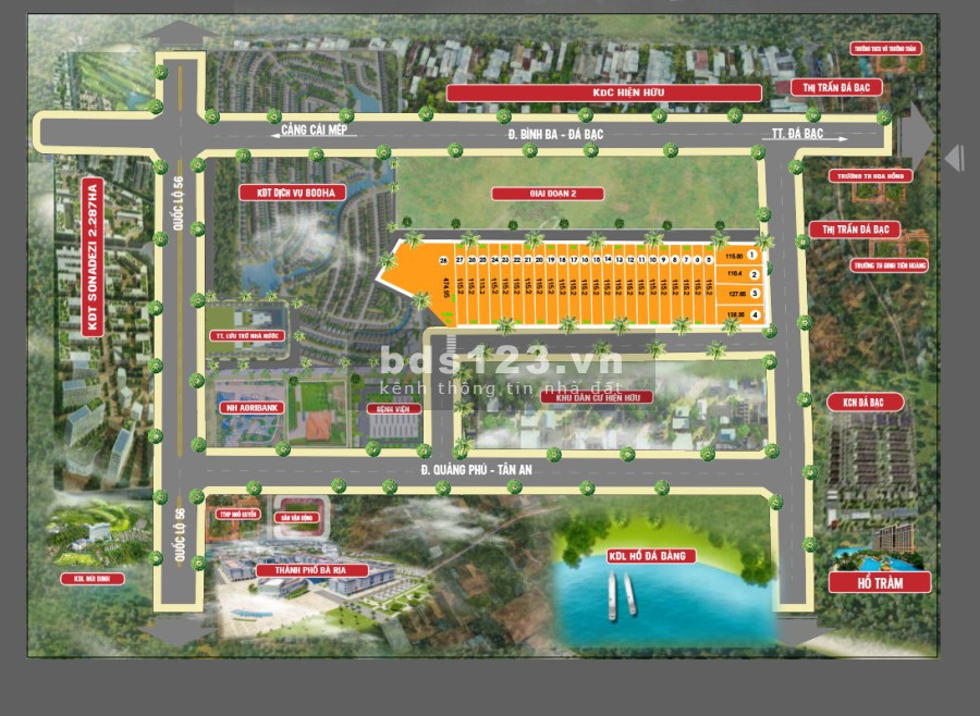 Đất Nền Gần Các Khu Công Nghiệp Huyện Châu Đức Thuộc Xã Đá Bạc BRVT