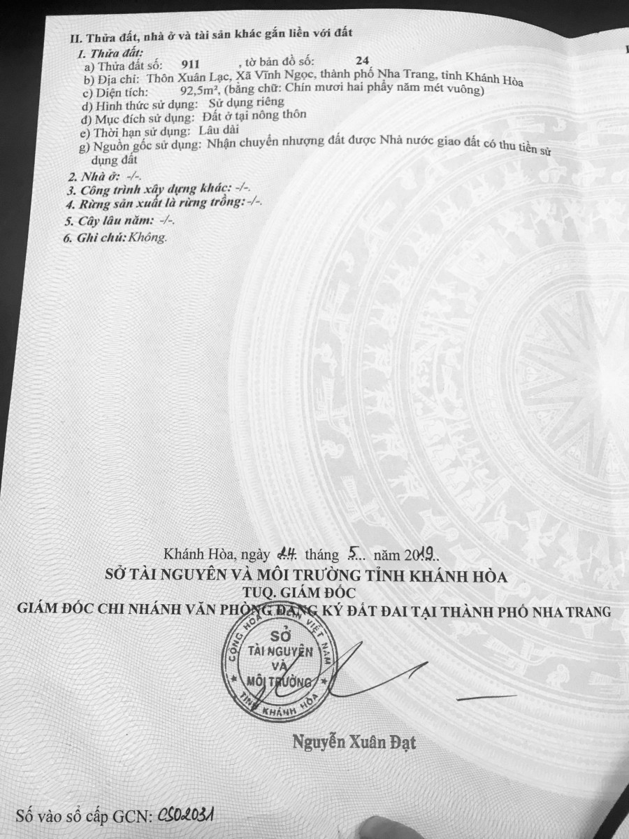 Chính Chủ Bán Cắt Lỗ Lô Đất Tâm Huyết, Sát Sông, Vĩnh Ngọc - Nha Trang.