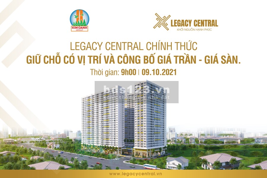 Cực sốc với ngày booking có vị trị đầu tiên lại Legacy Central, ưu đãi bất ngờ.