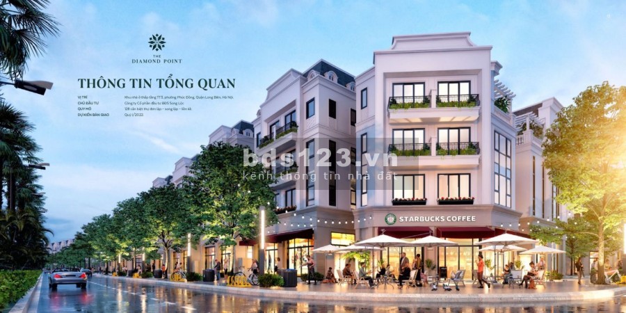 Bán Liền kề và Biệt Thự dự án The Diamond Point, Phúc Đồng, Long Biên