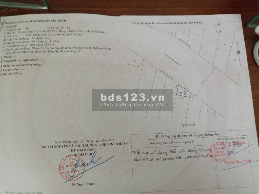 Cần sang nhượng lô đất đường Phạm Ngũ Lão