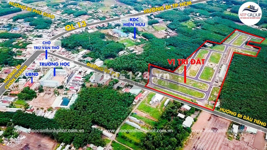 Chuyên phân phối đất nền giá dẻ tại Bàu Bàng, sổ hồng riêng từng nền, thổ cư 100%