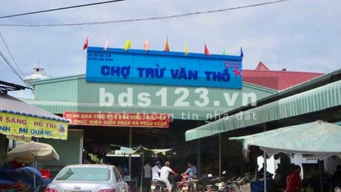 Bán đất ngay chợ trừ văn thố full thổ cư,mặt tiền Đường 12m