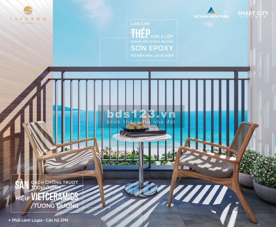 Bán gấp căn hộ 2 pn view biển The Sang Residence Đà Nẵng, sở hữu lâu dài, chiết khấu cao