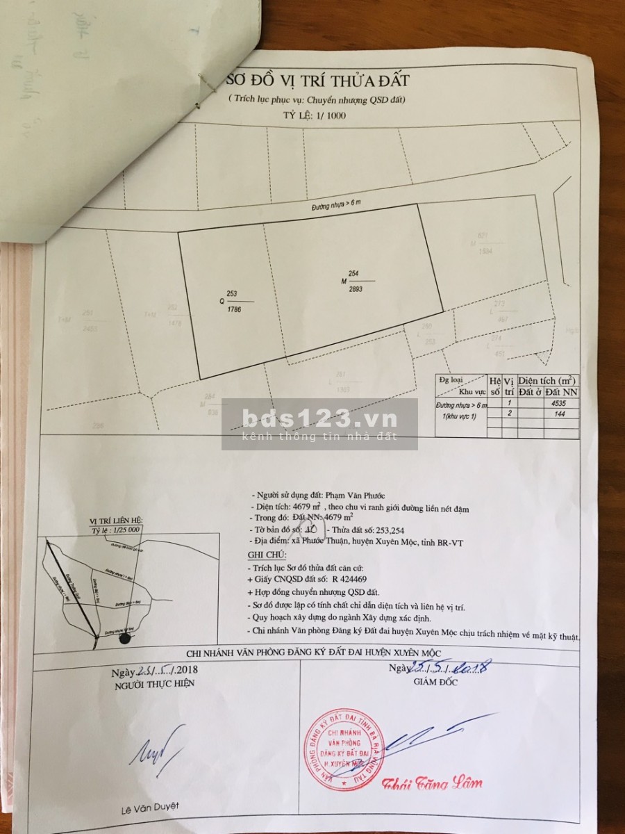 Đất bán gần tiểu học Gò Cát , Phước Thuận