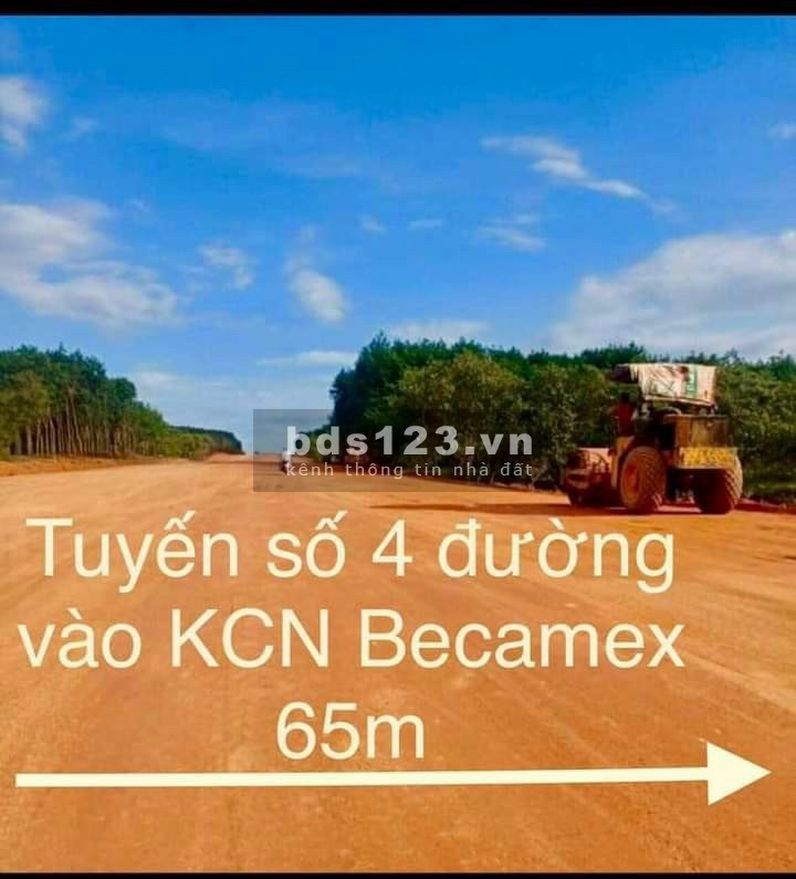 Mặt tiền cao tốc BD-BP 65m giá rẽ nhất vùng 170tr/ 1m ngang