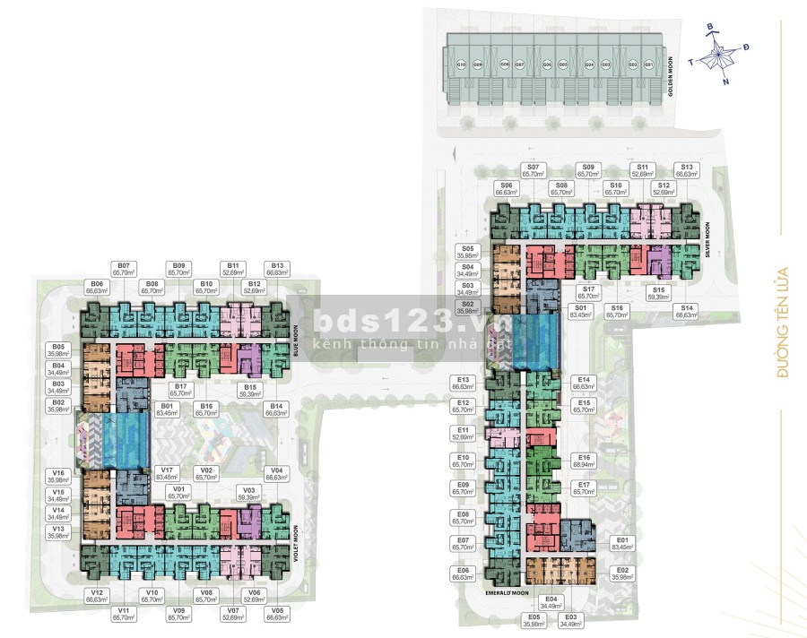 Mở Bán Block đẹp nhất Silver Mặt tiền căn hộ tên lửa