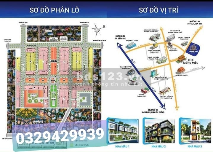 Đất nền KCN Thạnh Phú Bến Tre 500m