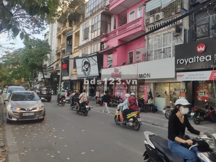 Bán Đất Mặt Phố Hồ Đắc Di view toàn hồ vỉa hè rộng dtsd 130m2 mặt tiền 6.5m, giá 41 Tỷ