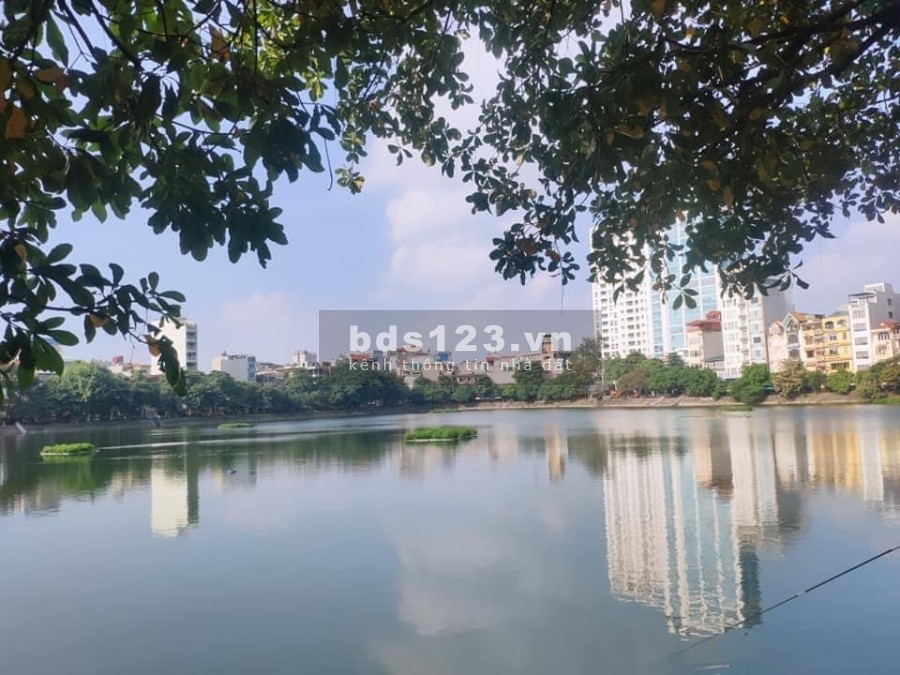 Bán Đất Mặt Phố Hồ Đắc Di view toàn hồ vỉa hè rộng dtsd 130m2 mặt tiền 6.5m, giá 41 Tỷ