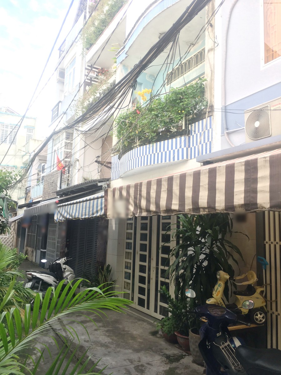 Bán nhà 1 sẹc, 1 lầu đúc hẻm 184 đường Âu Dương Lân F3 Quận 8, sổ hồng riêng giá 5.2 tỷ
