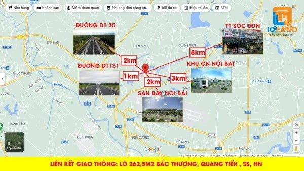 Chính chủ mở bán 4 lô siêu đầu tư tại Bắc Thượng Quang Tiến Sóc Sơn. Đường 4m