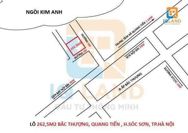 Chính chủ mở bán 4 lô siêu đầu tư tại Bắc Thượng Quang Tiến Sóc Sơn. Đường 4m