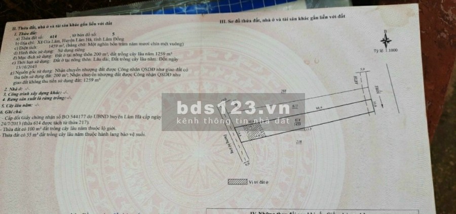 Bán đất sẵn nhà cấp 4, cuối đất có suối cách Đà Lạt 25km, đường lớn 6m rộng rãi,