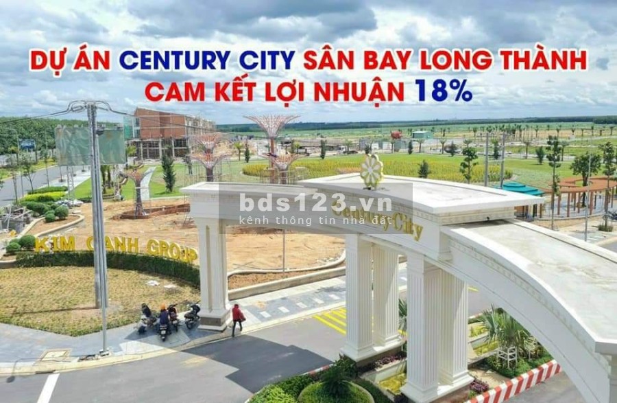 Bán đất nền dự án Century City Long Thành - Đồng Nai, cách sân bay Long Thành 2km, ngân hàng cho vay 70%