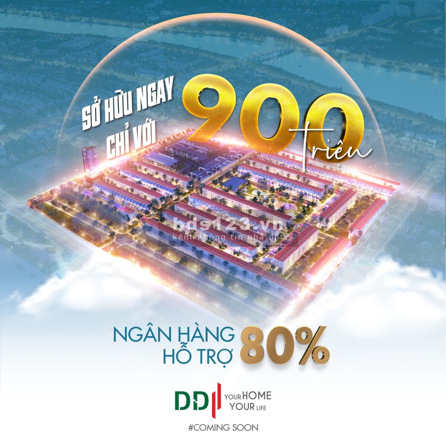 Bán nhà nguyên căn đất vàng Đông Hới Tháng 10, ngân hàng hỗ trợ 80% ưu đai lãi suất