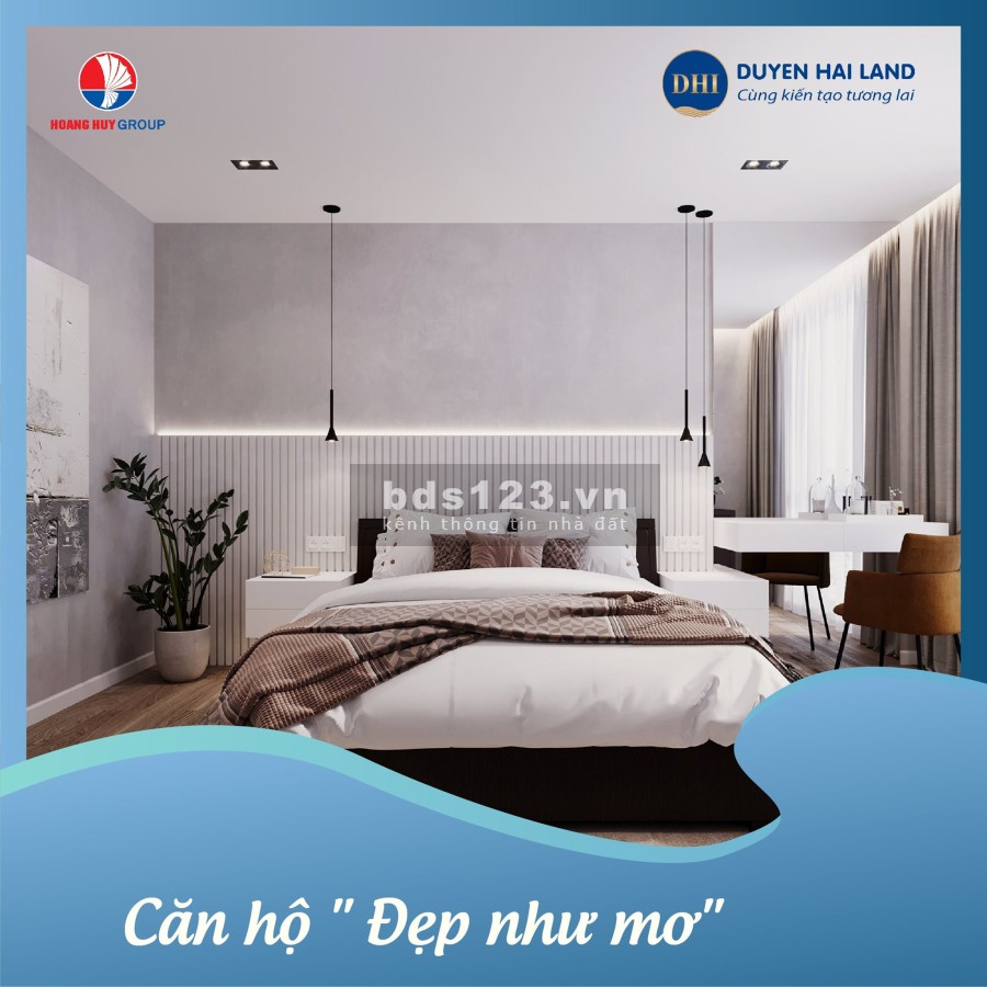 Chỉ 1,5 tỷ đồng sở hữu ngay căn hộ 2 ngủ Hoàng Huy Grand Tower kết nối thuận tiện, tiềm năng tăng giá tốt.