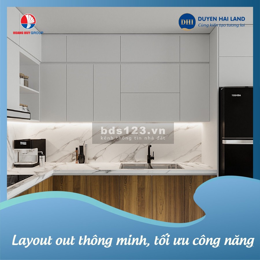 Chỉ 1,5 tỷ đồng sở hữu ngay căn hộ 2 ngủ Hoàng Huy Grand Tower kết nối thuận tiện, tiềm năng tăng giá tốt.