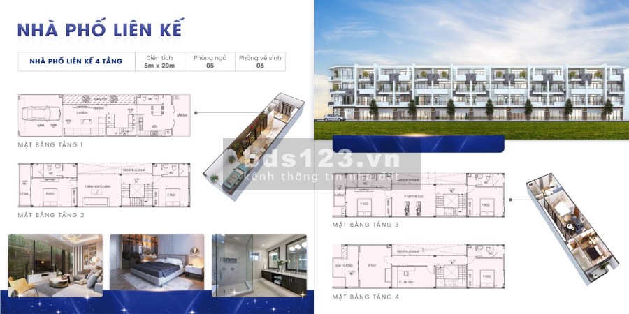 Giỏ hàng độc quyền 5 căn Shophouse VCN Phước Long 2 Nha Trang liền sông Quán Trường giá từ 5.5 Tỷ/căn