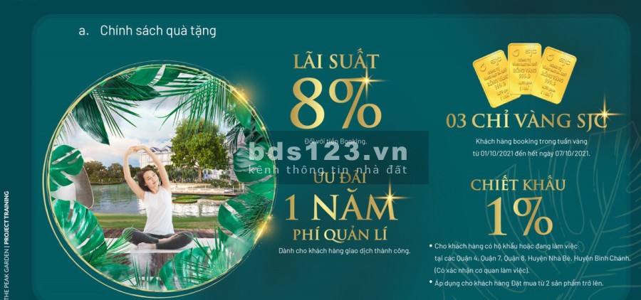 The Peak Garden - Chính sách siêu ưu đãi dành cho khách hàng khi Booking sổ sẵn