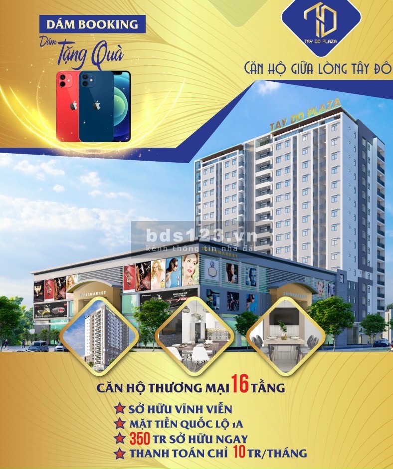 Dám booking dám tặng quà liền tay căn hộ Tây Đô Plaza